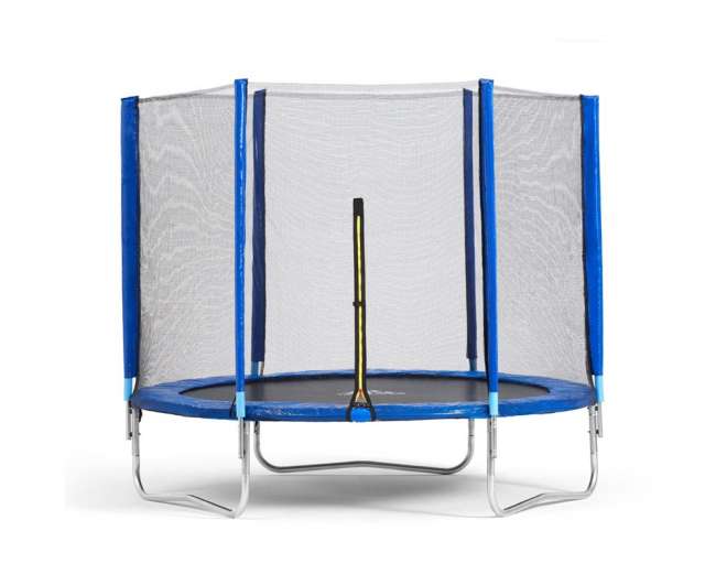 Батут с сеткой DFC Trampoline Fitness 12 ft blue
