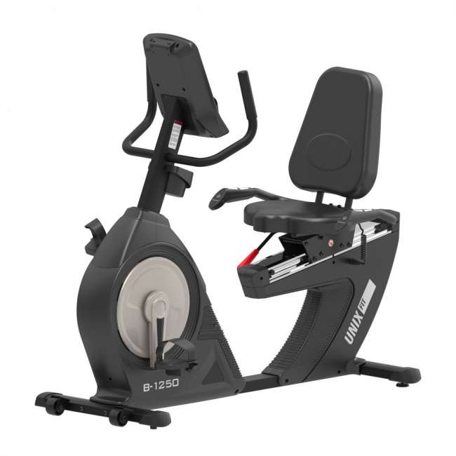 Горизонтальный велотренажер UNIX Fit B-1250 PRO (7" LCD) Горизонтальный велотренажер UNIX Fit B-1250 PRO (7" LCD)