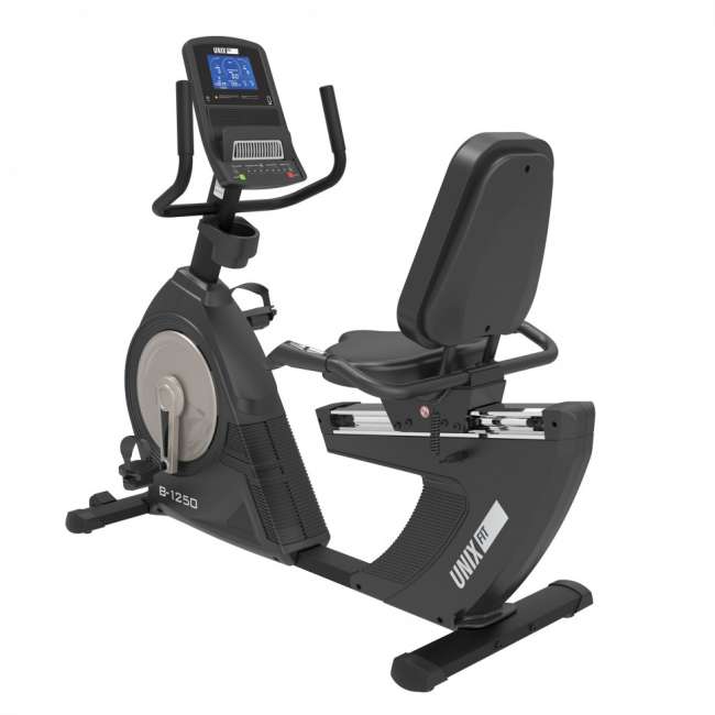Горизонтальный велотренажер UNIX Fit B-1250 PRO (7" LCD) Горизонтальный велотренажер UNIX Fit B-1250 PRO (7" LCD)