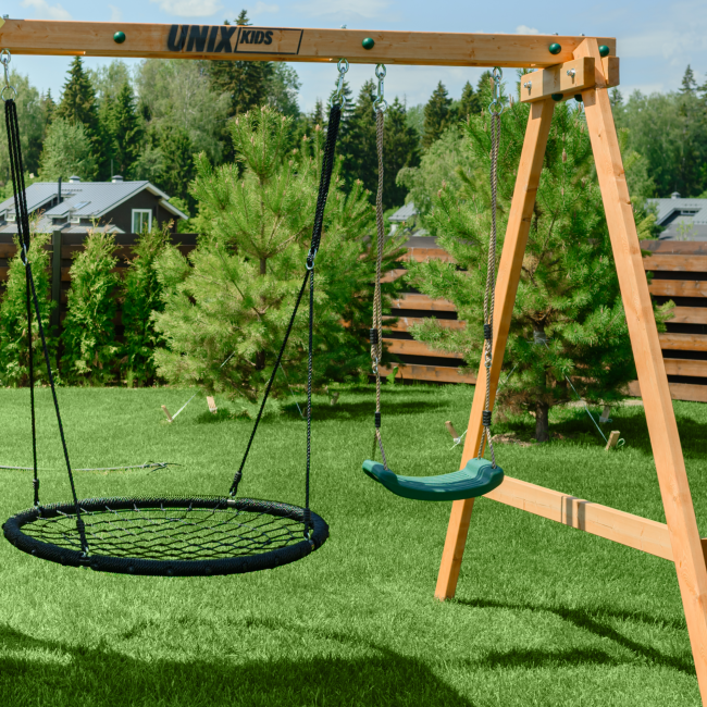 Детский игровой комплекс UNIX Kids (6 in 1) Dark Green Детский игровой комплекс UNIX Kids (6 in 1) Dark Green