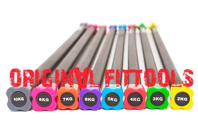 Бодибар Original Fit. Tools 8 кг розовый наконечник