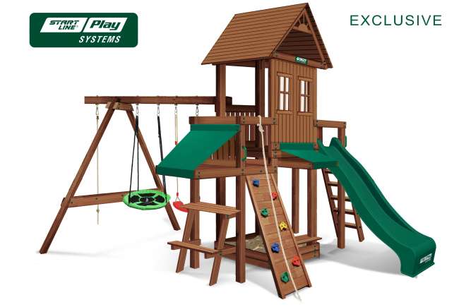Детский городок Start Line EXCLUSIVE премиум Кедр Детский городок Start Line EXCLUSIVE премиум Кедр