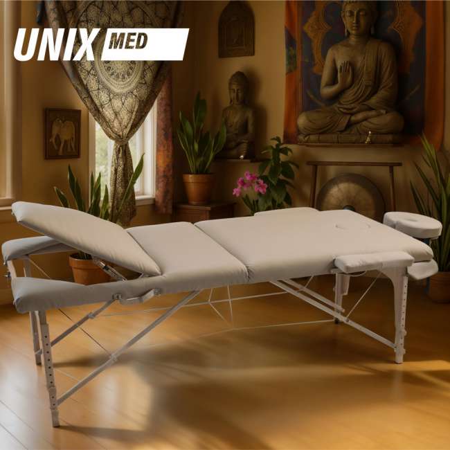 Массажный стол UNIX Med Serenity 3 Section Grey