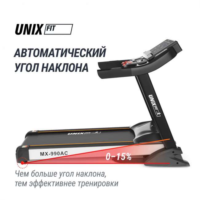 Беговая дорожка UNIX Fit MX-990 AC (LED) Беговая дорожка UNIX Fit MX-990 AC (LED)