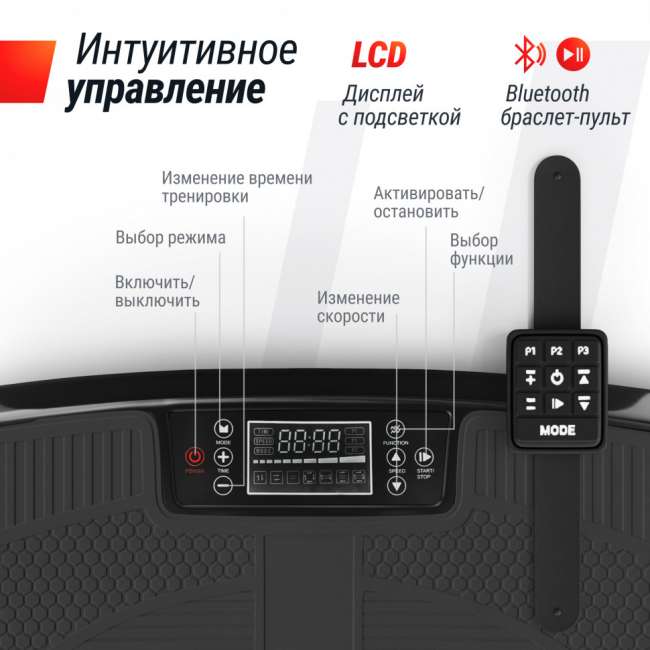 Виброплатформа UNIX Fit Boost 4D Black Виброплатформа UNIX Fit Boost 4D Black