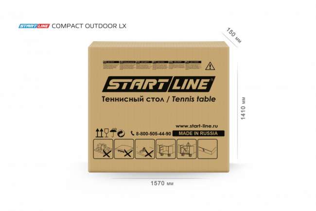 Всепогодный теннисный стол Start Line Compact-2 LX Black Всепогодный теннисный стол Start Line Compact-2 LX Black