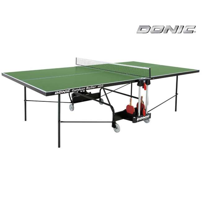 Всепогодный теннисный стол Donic Outdoor Roller 400 зеленый Всепогодный теннисный стол Donic Outdoor Roller 400 зеленый