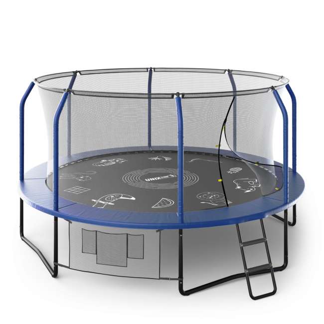 Батут UNIX line SUPREME GAME 14 ft Blue Батут UNIX line SUPREME GAME 14 ft Blue