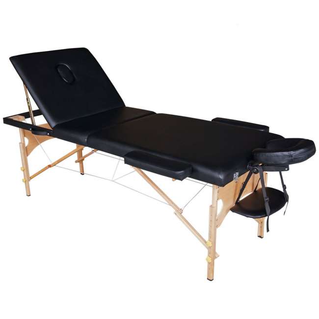 Складной массажный стол DFC Nirvana Relax Pro Black