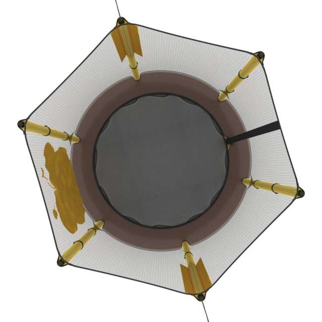 Батут с сеткой UNIX line 4.6 ft BEE (140 cm)