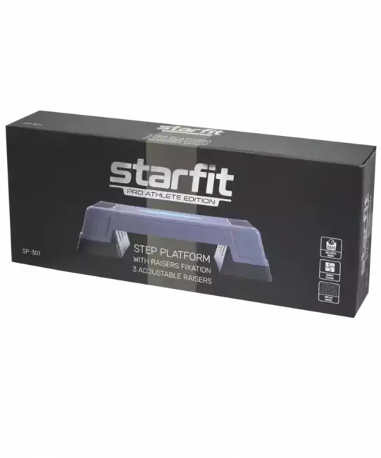 Степ-платформа StarFit SP-301 76х28х23 см, 3-х уровневая Степ-платформа StarFit SP-301 76х28х23 см, 3-х уровневая