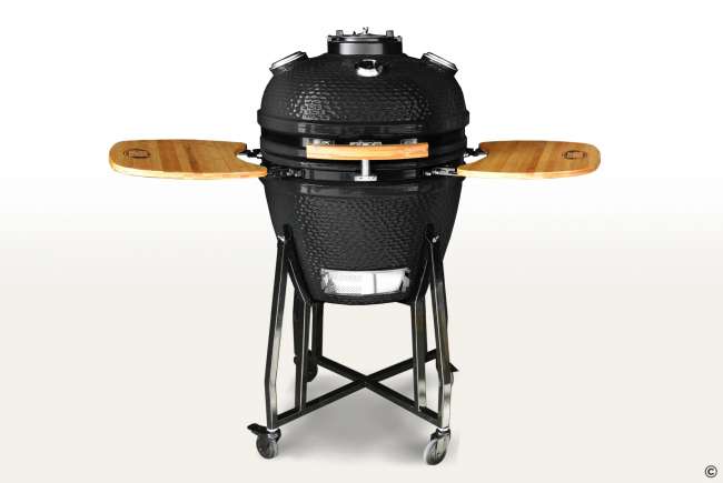 Керамический гриль-барбекю с окошком Start Grill 22 дюйма (черный) (57см) c чехлом Керамический гриль-барбекю с окошком Start Grill 22 дюйма (черный) (57см) c чехлом