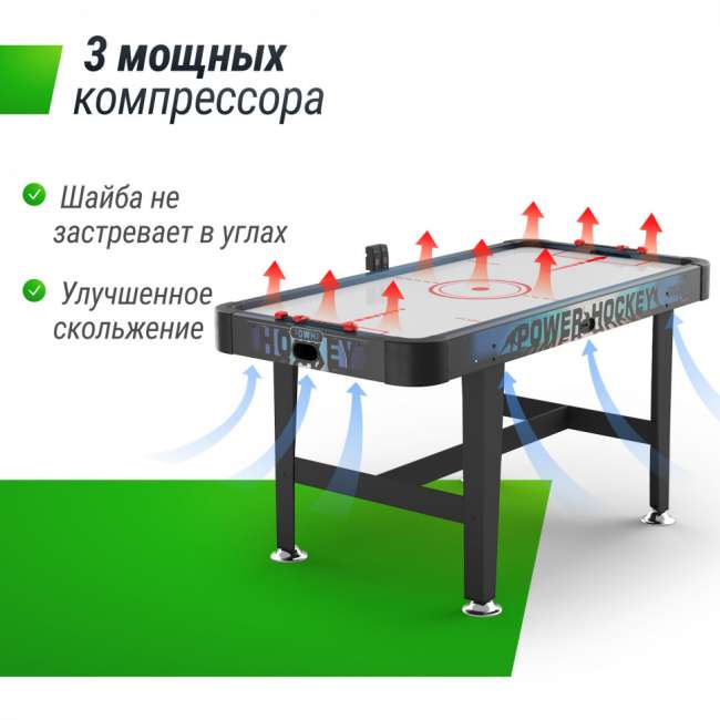 Игровой стол UNIX Line Аэрохоккей (155х76 cм) Игровой стол UNIX Line Аэрохоккей (155х76 cм)