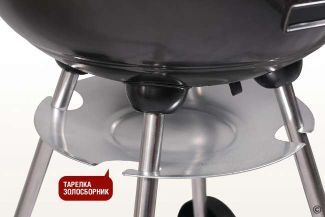 Круглый угольный гриль Start Grill 17 дюймов (43,5 см) DERBY с термометром Круглый угольный гриль Start Grill 17 дюймов (43,5 см) DERBY с термометром