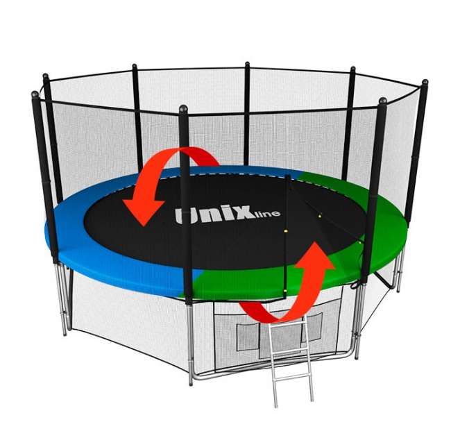 Батут с сеткой UNIX line 12 ft Classic outside Батут с сеткой UNIX line 12 ft Classic outside
