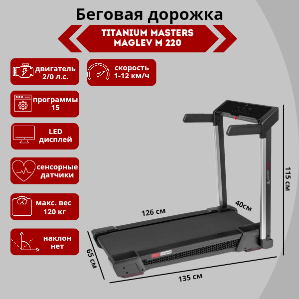 Беговая дорожка Titanium Masters Maglev M220 Беговая дорожка Titanium Masters Maglev M220