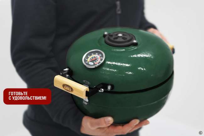 Портативный керамический гриль Start Grill TRAVELLER 12 дюймов (зеленый) (30,5 см) Портативный керамический гриль Start Grill TRAVELLER 12 дюймов (зеленый) (30,5 см)