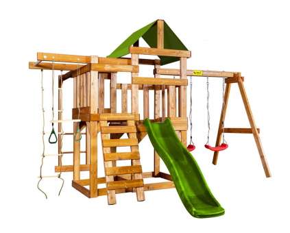 Детская деревянная площадка Babygarden Play 7 светло-зеленая