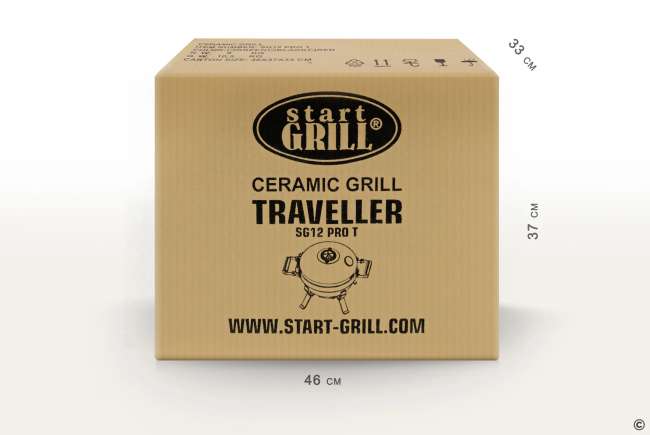 Портативный керамический гриль Start Grill TRAVELLER 12 дюймов (черный) (30,5 см) Портативный керамический гриль Start Grill TRAVELLER 12 дюймов (черный) (30,5 см)