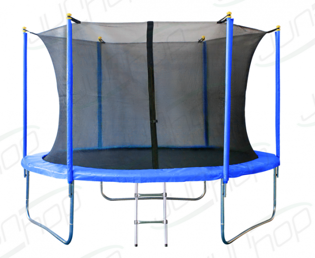 Батут с сеткой Junhop 10 ft (305 см) зеленый / синий Батут с сеткой Junhop 10 ft (305 см) зеленый / синий