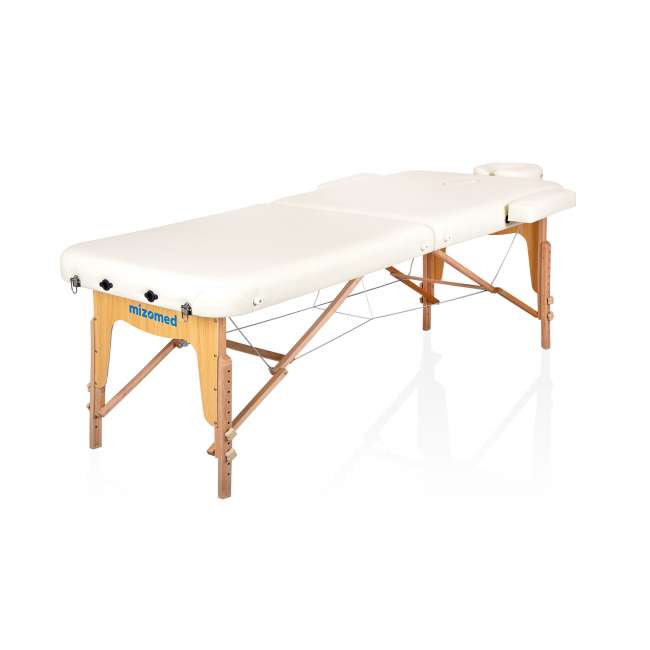 Массажный стол складной Mizomed Premium Pro 2 XL (80см) кремовый Массажный стол складной Mizomed Premium Pro 2 XL (80см) кремовый