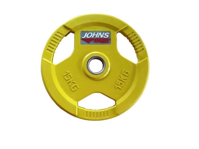 Диски обрезиненные Johns с тройным хватом 50 мм цветные, вес от 1,25 до 25 кг в ассортименте Диски обрезиненные Johns с тройным хватом 50 мм цветные, вес от 1,25 до 25 кг в ассортименте