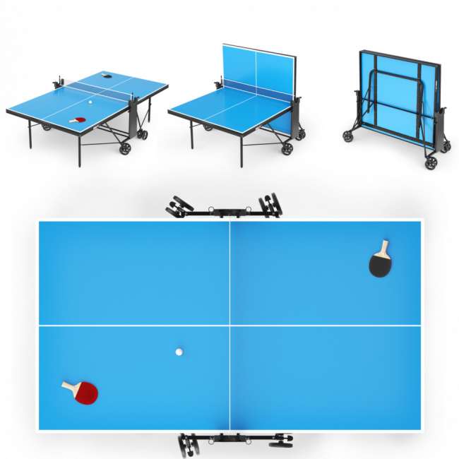 Теннисный стол UNIX Line Compact indoor 18mm MDF (Blue) Теннисный стол UNIX Line Compact indoor 18mm MDF (Blue)