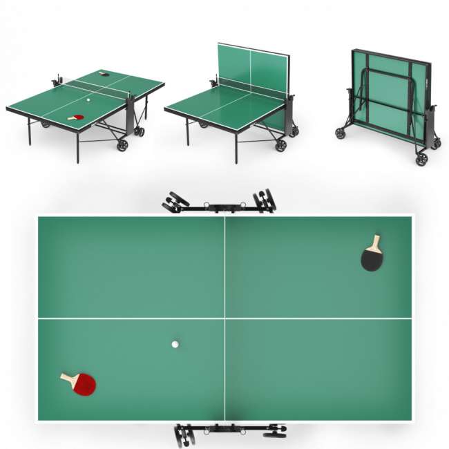 Теннисный стол UNIX Line Compact indoor 18mm MDF (Green) Теннисный стол UNIX Line Compact indoor 18mm MDF (Green)